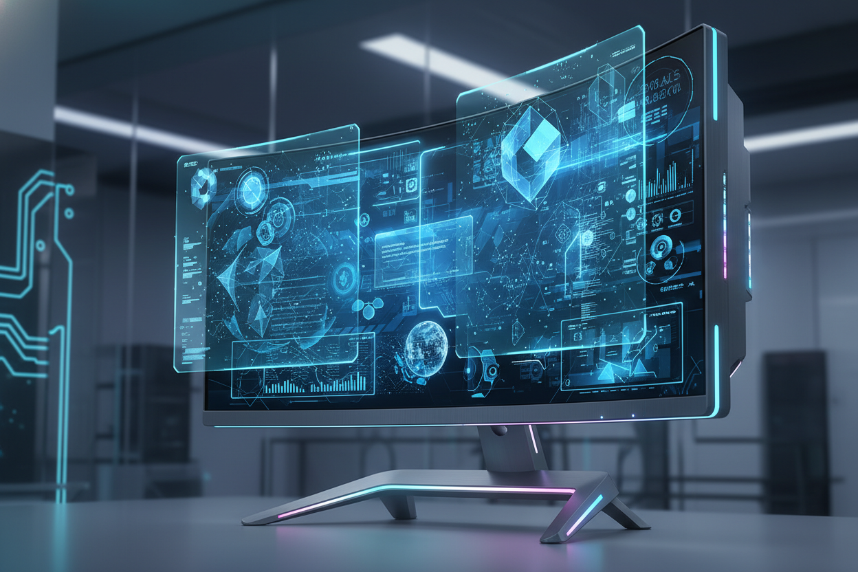 Futuristic computer Monitor