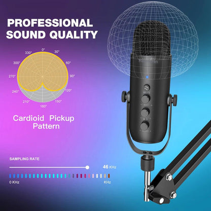 Haomuren USB Streaming Podcast Microphone Kit: Elevate Your Audio Game! 🎙️