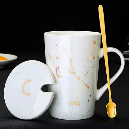 12 Constellations Creative Mug w/ Spoon