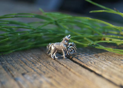 Fenrir Wolf Viking Ring