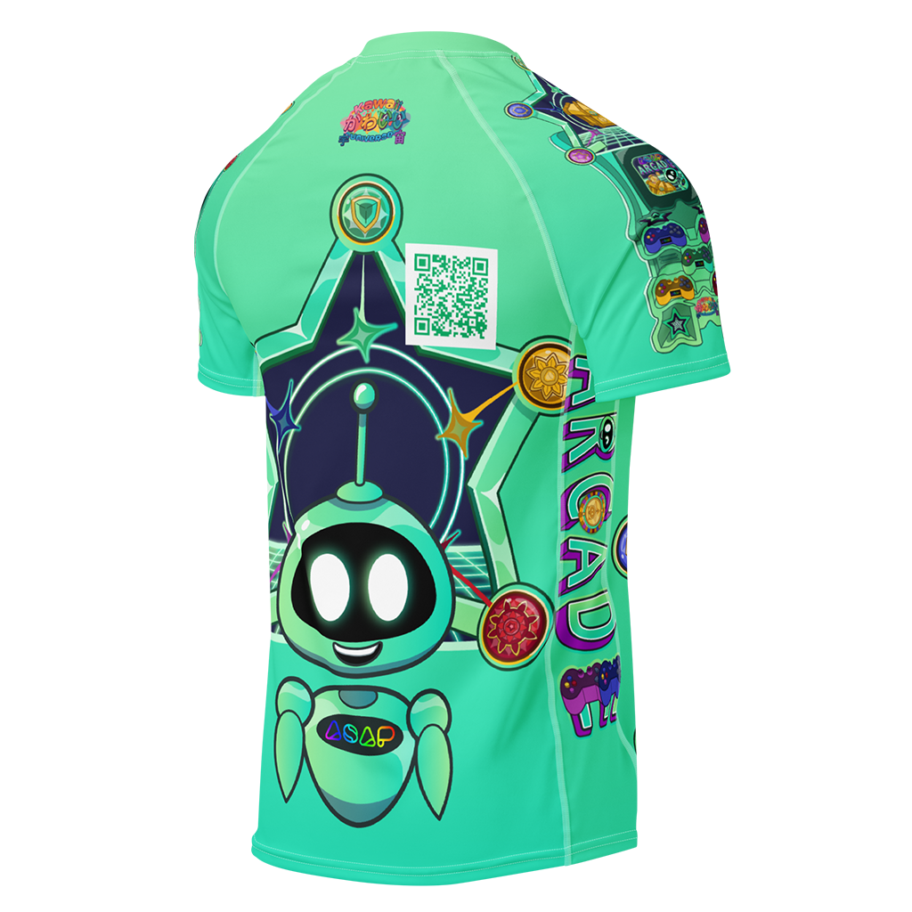 Kawaii Universe - ASAP Arcade Ari Green Men's Rash Guard