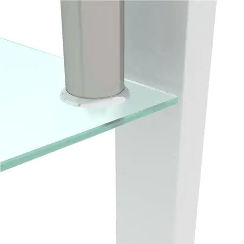 Modern White Glass Coffee Table