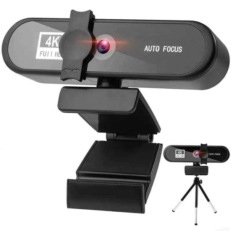 4K 1080p USB Webcam with Microphone and Tripod