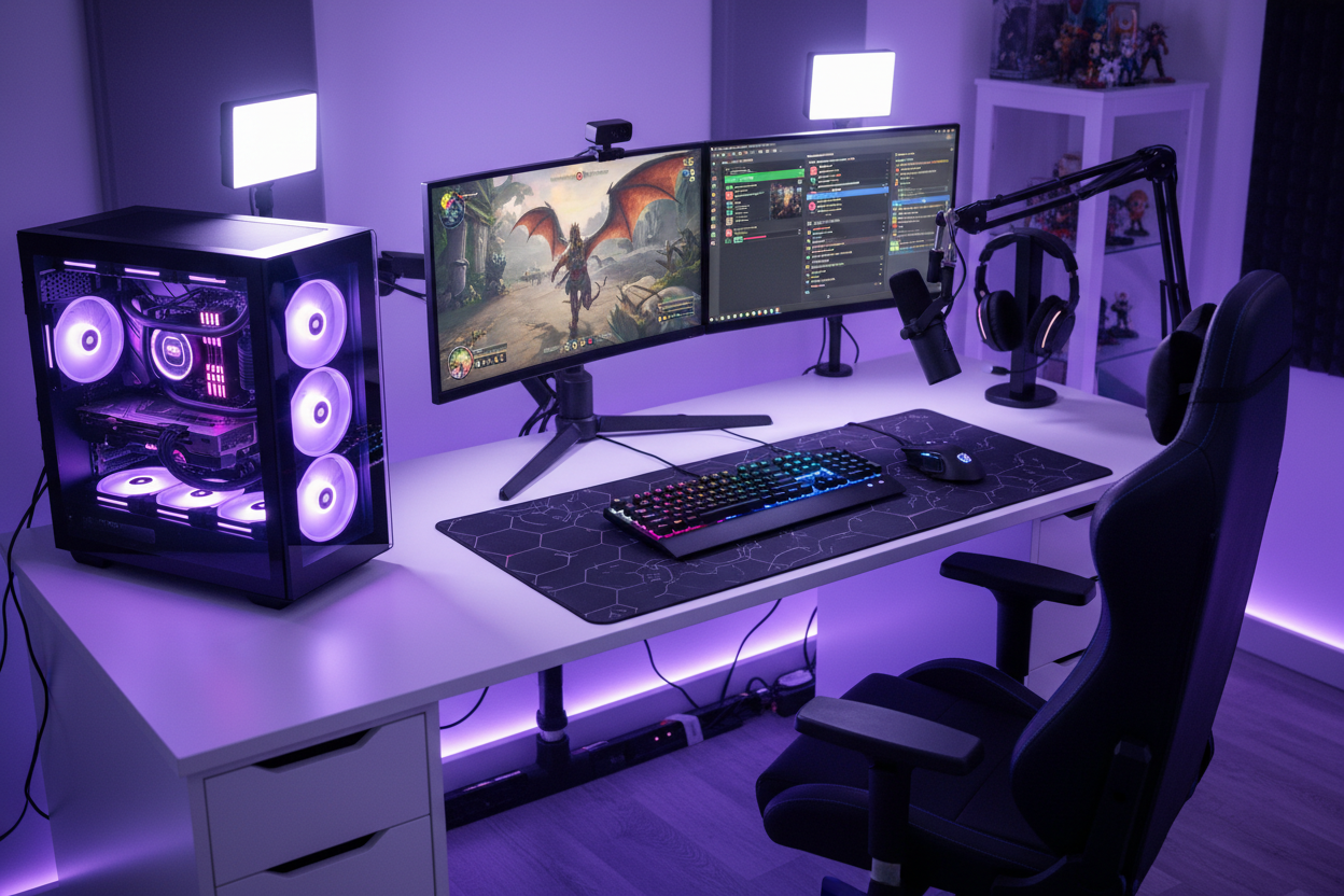 PC Gamer Stream set-up
