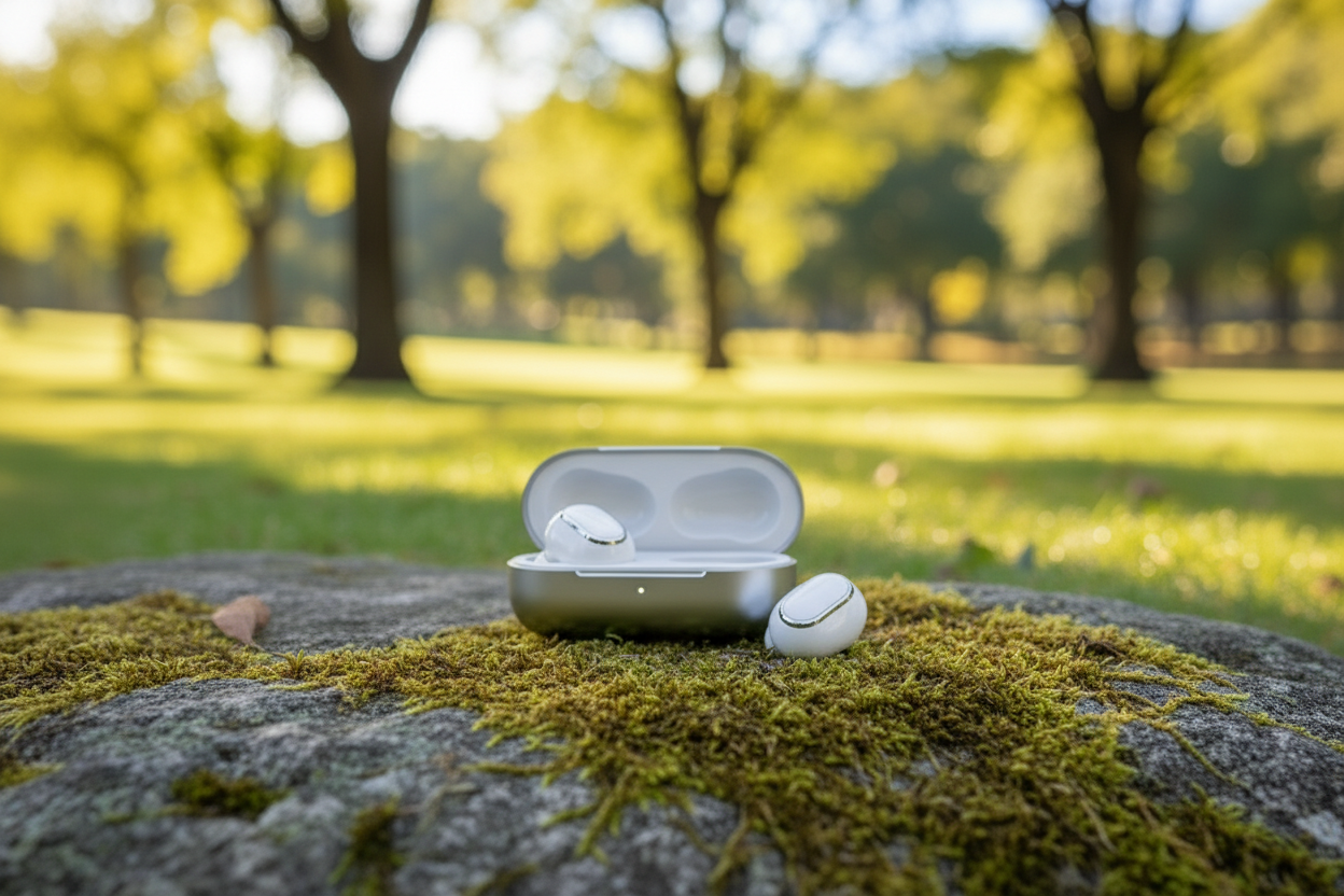 Place the subject on a outdoor table
