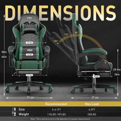 Premium Gaming Chair with Pocket Spring Cushion