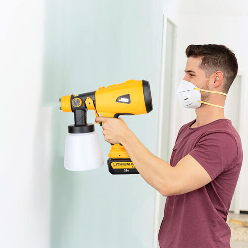 Cordless Electric Spray Gun Portable Paint Sprayer House Painter for Dewalt 20V