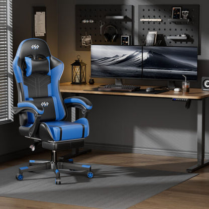 Gaming Chair with Pocket Spring Cushion, Video Game Chair, Gaming Computer Chair