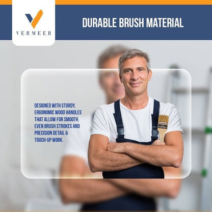 24Pk - 2.5" Chip Brushes for Paints, Stains, Varnishes, Glues & Gesso