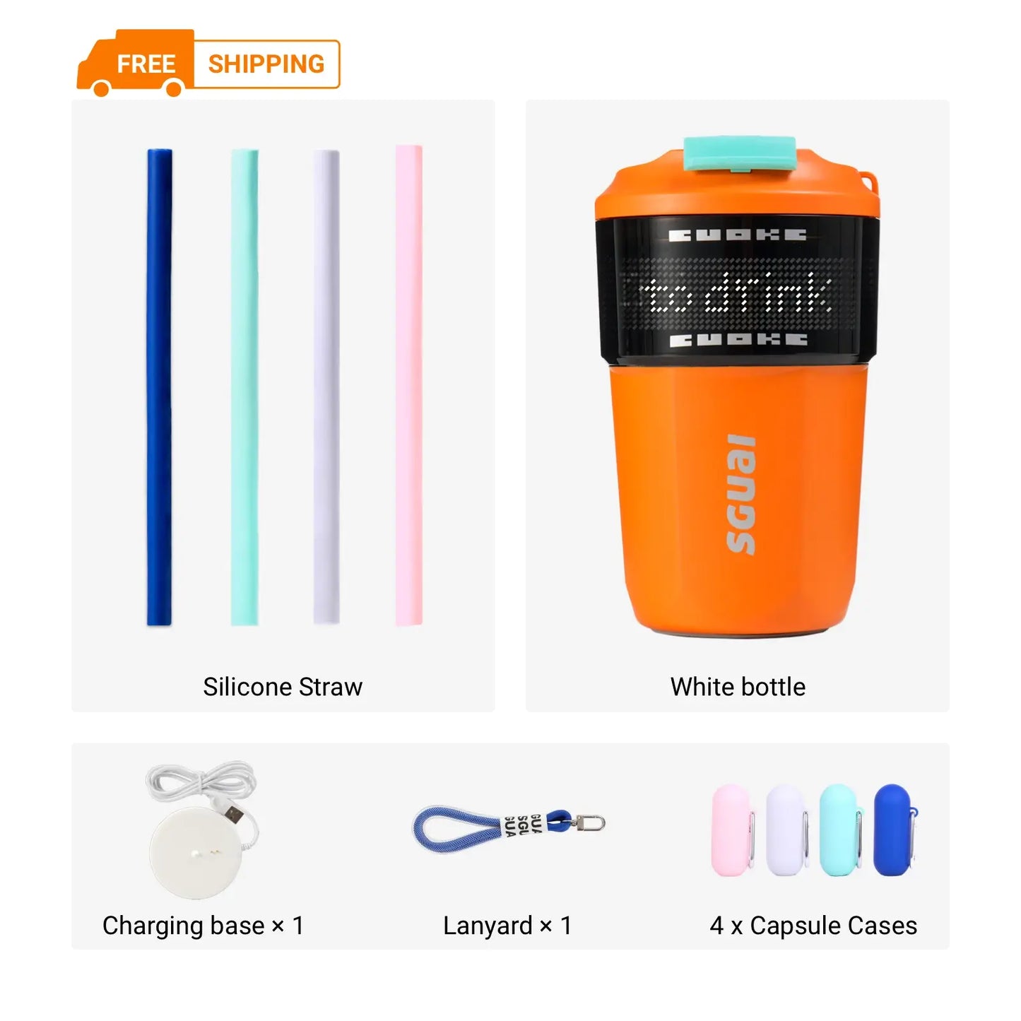 Custom Smart Reusable Insulated Iced Coffee Cup