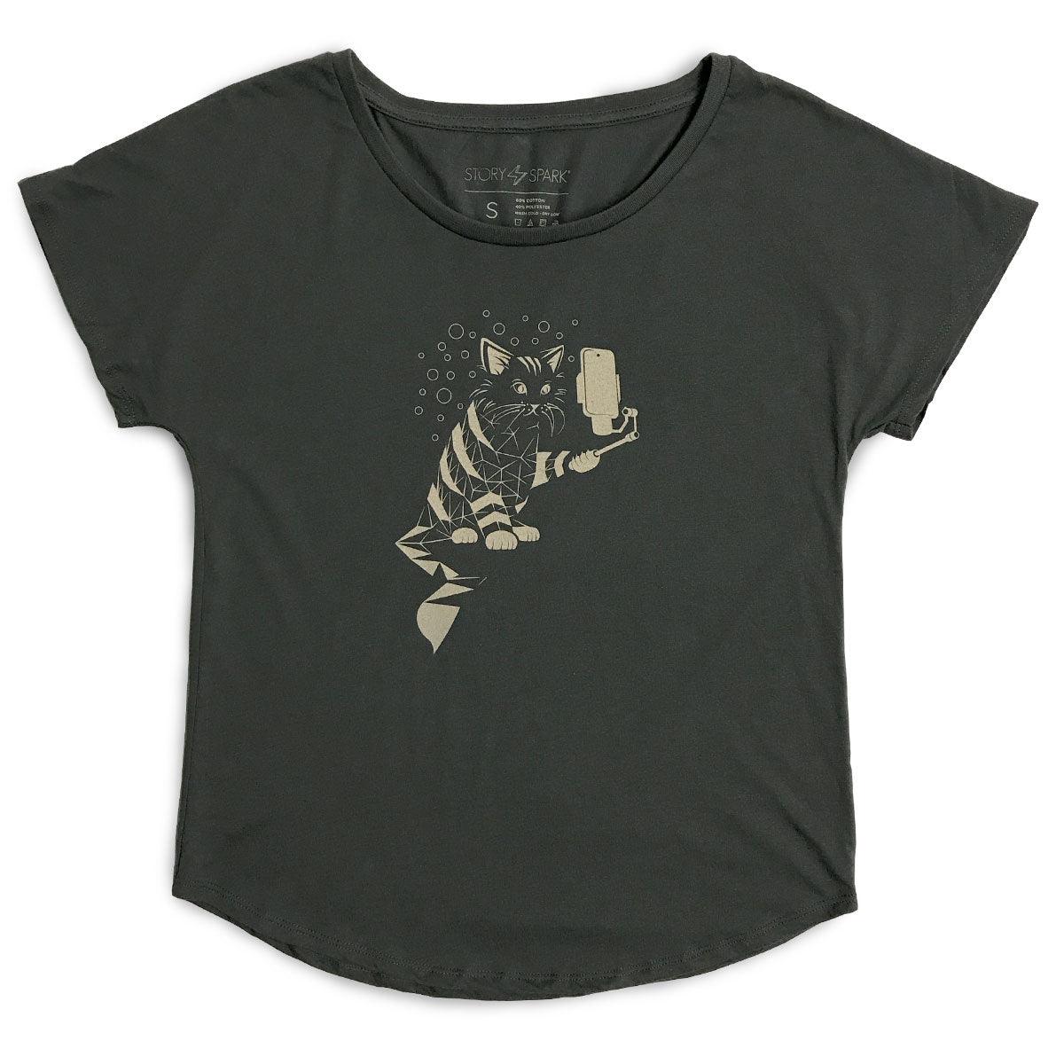 Snap Cat Dolman Shirt