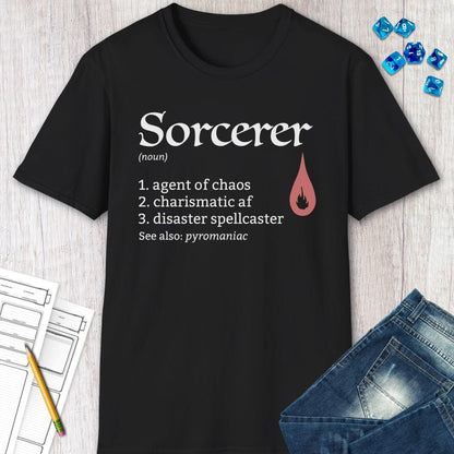 Sorcerer Class Definition D&D T-Shirt