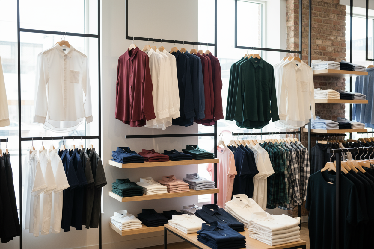 Tons of nice men's and women's shirts