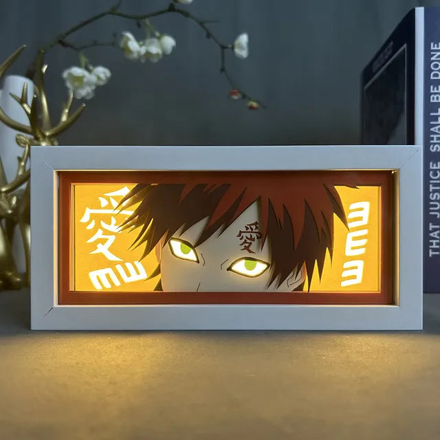 3D Naruto LED Light Box: Action Figures Lamp