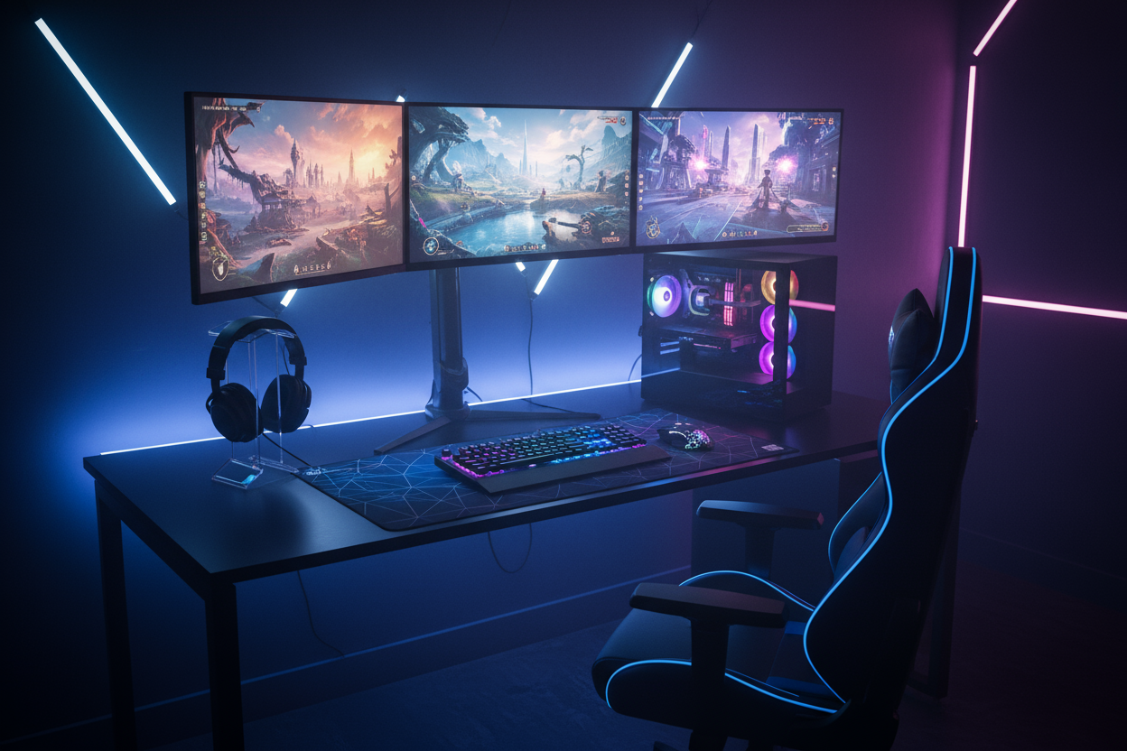 Ultimate Gamer's computer setup