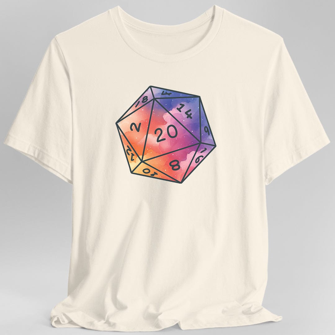 Watercolor Clouds D20 Dice Shirt