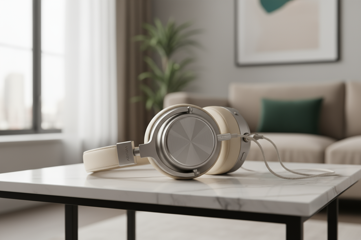 Zoom in more on the headphones